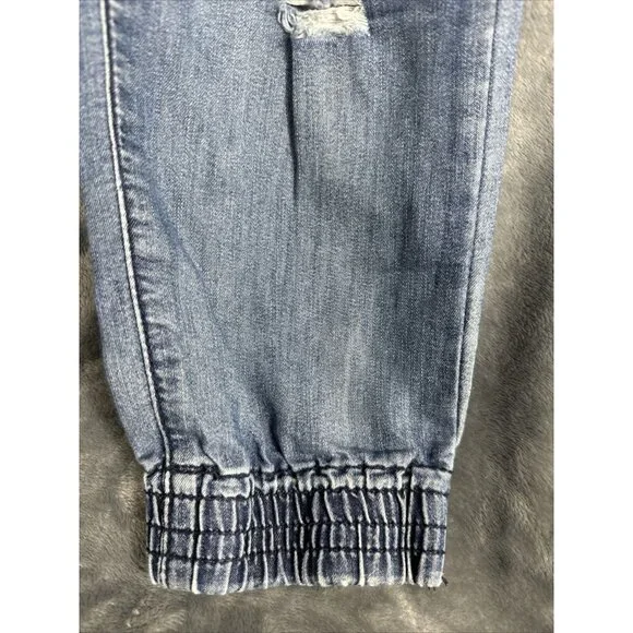 Rue 21 Pants Girls Small Distressed Soft Blue Joggers - Picture 5 of 11